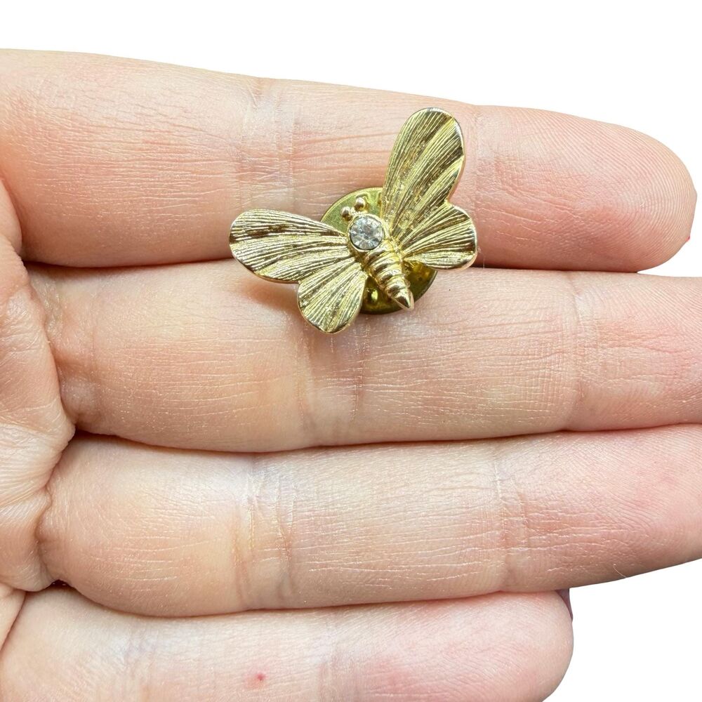 Vintage Jewelry Gold Tone Butterfly Pin Brooch